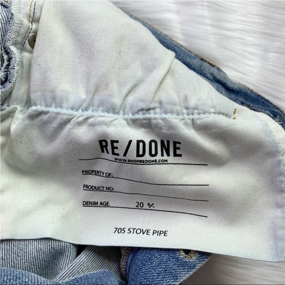 Re/Done 70's Stove Pipe Jeans High
Waist 30 - Picture 4 of 5